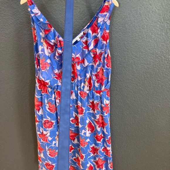 RACHEL ROY floral print XL dress, asymmetric hemline w/ leather belt - like new. - Picture 15 of 15